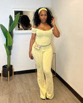 Spring It Jumpsuit - Yellow